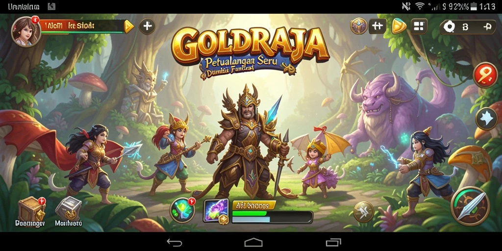 Tampilan gameplay RPG yang memukau di GOLDRAJA.