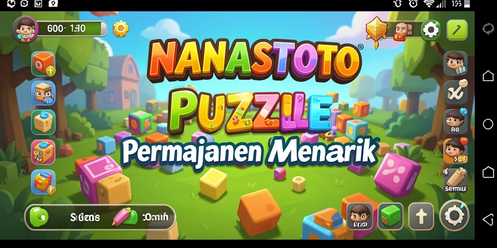 Tampilan gameplay <strong>NANASTOTO</strong> saat pemain menyusun potongan puzzle.