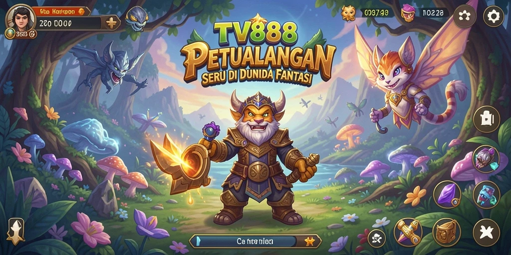 Menampilkan gameplay seru dari petualangan di TV888.
