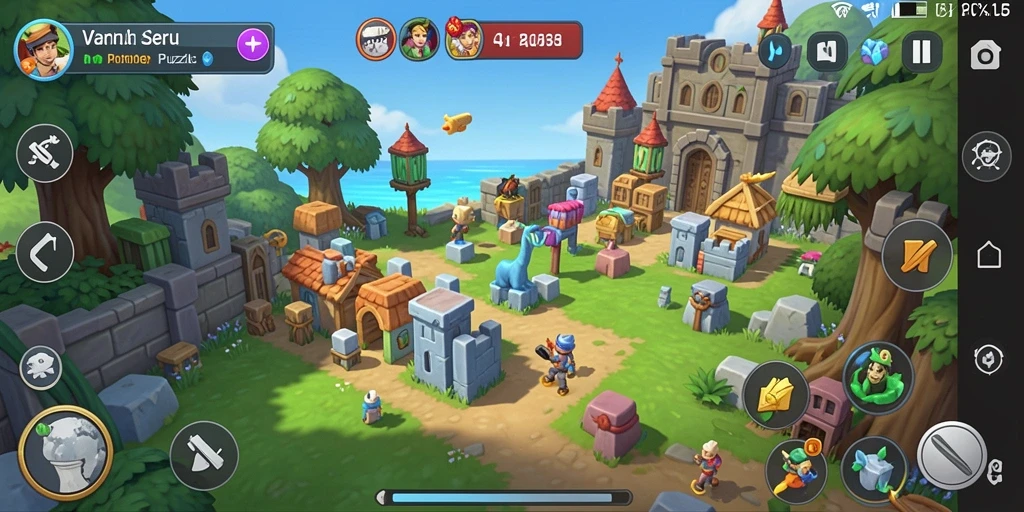 Screenshot menunjukkan gameplay seru dari permainan Puzzle.